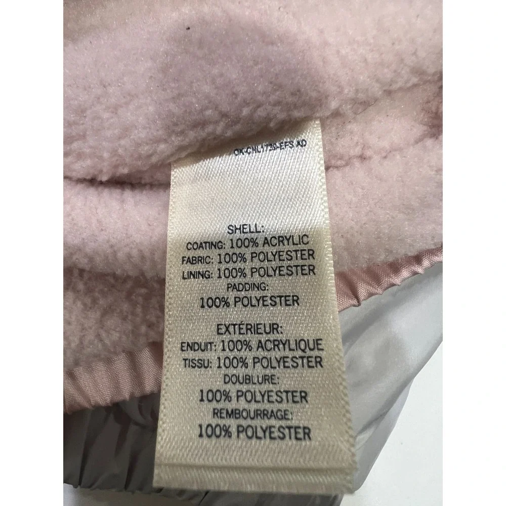 Oshkosh B'gosh Jacket Girls 14 Pink Lightweight Full Zip Fleece Lined‎ Kidcore